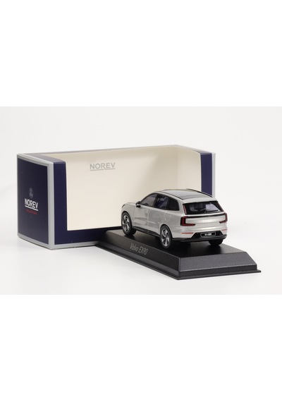 1:43 Ölçek Norev 2024 Volvo Ex 90 Gri Diecast Metal Minyatür Model Araba 10cm