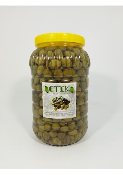 Etik Yerli Ürünler Gemlik Cinsi Küçük Boy Kırma Tatlanmış Zeytin 3 KG