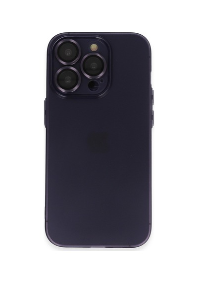 Apple iPhone  Uyumlu  14 Pro Max Kılıf Luko Lens Silikon - Siyah