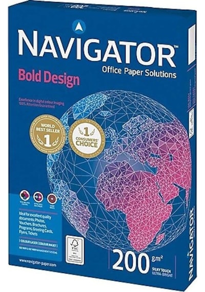 Navigator A4 Beyaz Fotokopi Kağıdı 200 G 1 Paket 150 Sayfa