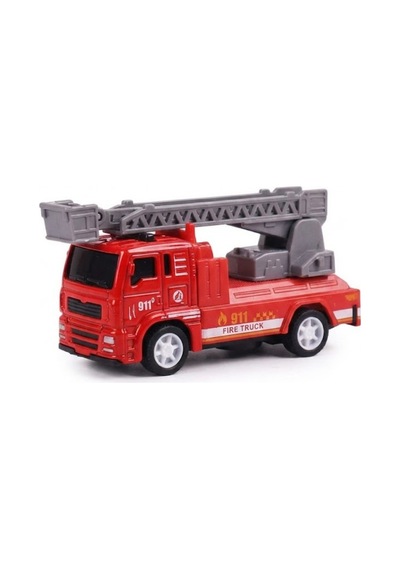 3'lü Metal Çek Bırak İtfaiye Araba Seti - Dayanıklı Diecast Oyuncak İtfaiye Araçları