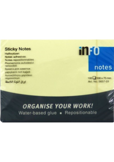 Info Notes 100x75 Sarı Postit 100 Yp 565701