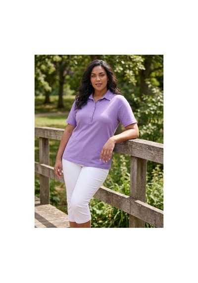 Hanezza Polo Yaka T-shirt Lila - 35199535 Lila