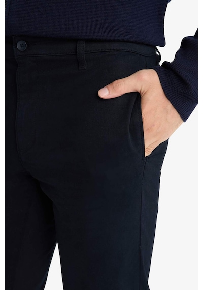 Defacto Regular Fit Düz Paça Chino Kanvas Pantolon E8064ax25aunv86 Lacivert