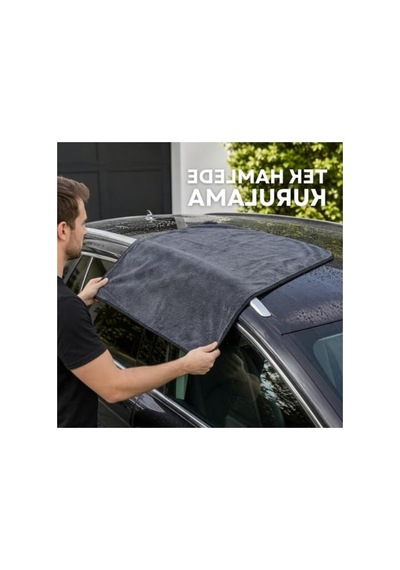 50x70 Cm Ultra Süper Emici Araç Kurulama Havlusu, 600 Gsm Açık Indigo