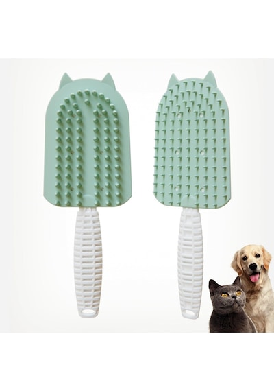 Ayrex Silikon Tüy Toplayıcı Tarak, Kedi Tarağı, Kedi Fırçası, Evcil Hayvan Bakım Tarağı, Tüy Temizleme Fır