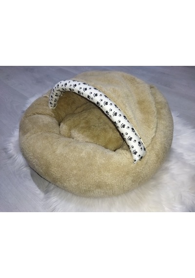 Coddry Pet Simit Mağara Yatak Kedi Küçük Irk Köpek Yatağı