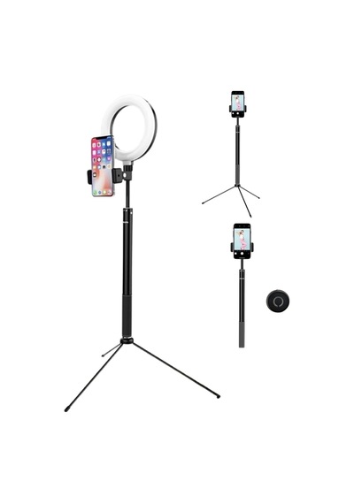 2ın1 6inç Tripod Standl Bluetooth Kumanda -video Selfie Stüdyo Makyaj Işığı-160cm Diğer