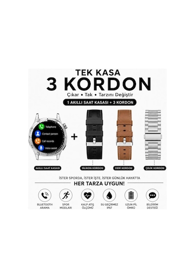 Haino Teko-33 Amoled Ekran Akıllı Saat (Distribütör Garantili)
