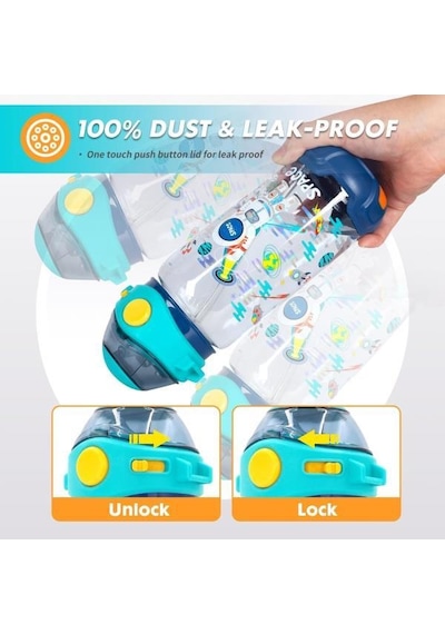 Vest Space Dino 650 Ml Plastik Matara - Vst-mt0006/u2051