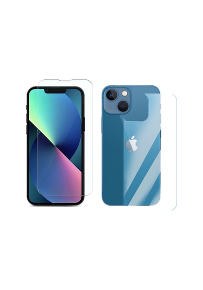 Microcase Apple  Uyumlu iPhone 14 Plus Ön ve Arka Tempered Cam Koruma - AL3271