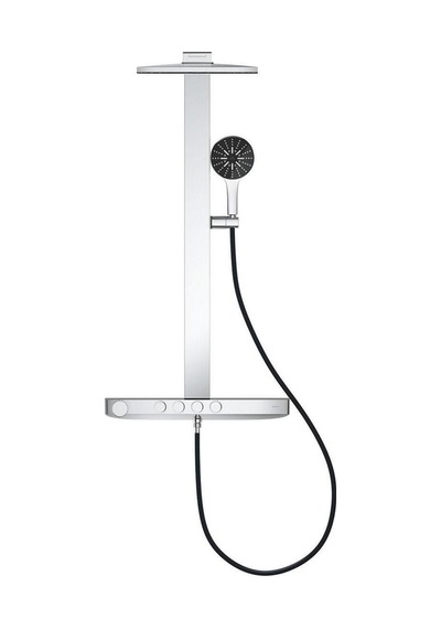 Rainshower Aqua Pure Duvara Monte Termostatik Bataryalı Duş Sistemi Siyah/krom - 100964kı00 Diğer