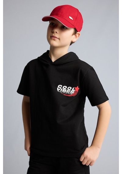 Defacto Sweatshirt Kumaşı 2li Takım Erkek Çocuk H0327a826smbk81 Siyah-bk81