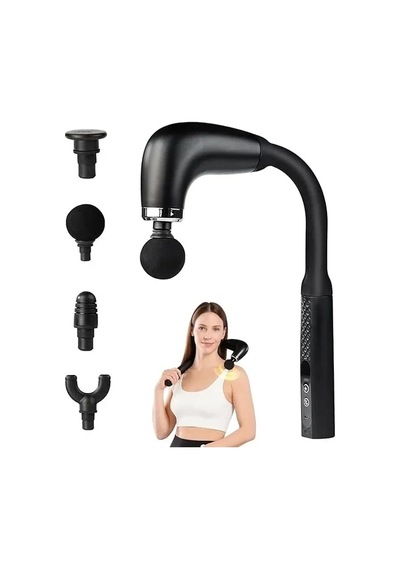Ergonomik Masaj Aleti 9 Hızlı Derin Doku 4 Başlıkla Çok Renkli