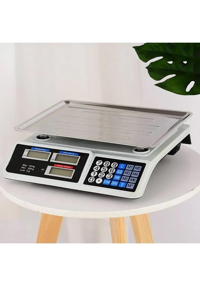 Manav Tartısı Elektronik Dijital Terazi, Bakkal Manav Market Ve Kasap Kullanımına Uygun, 40 Kg Kapasite, Hassas Ve D Diğer