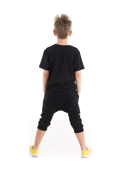 Denokids Mushi Basket Topu Erkek Çocuk T-Shirt Kapri Takım Çok Renkli