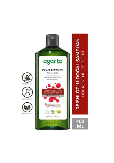 Agarta Yıpranmış Saçlar İçin Yenileyici Reishi Yapılandıricı Şampuan 400 Ml