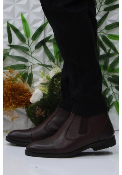 Pierre Cardin 11925251 Kahve Fermuarlı Hakiki Deri Erkek Bot 001