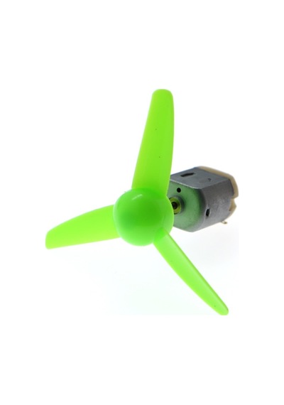 Robodünya-Dc Motor Ve Yeşil Pervane Seti | 3-6 Volt