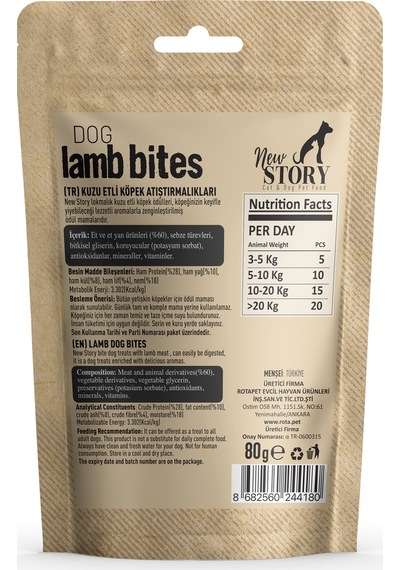 Amore Crazybones Somonlu Atıştırmalık Köpek Ödülü 550 G + Lamb Bites Köpek Ödülü 2'li