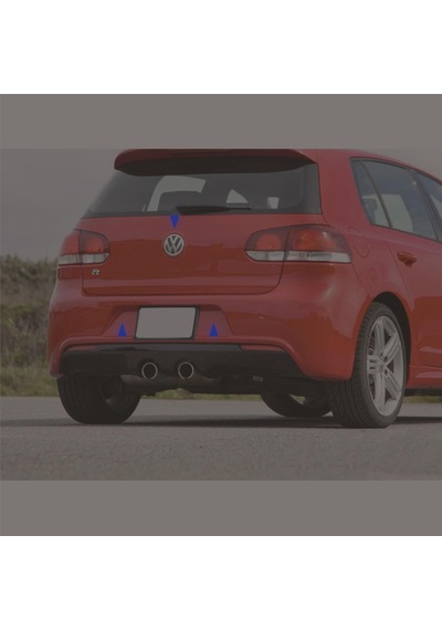 Mavi Reflective Reflektif 3'lü Üçgen Sticker Paketi Otomobil Mo