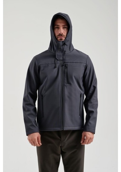 Exuma 2311100 Erkek Antrasit Yağmur Rüzgar Geçirmez Softshell Özellikli Mont 001