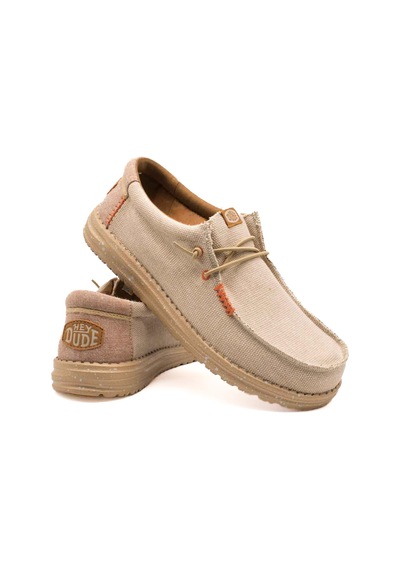 Sneaker Günlük Erkek Hd.40952 Hey Dude Wally Coastline Jute 40 Silver Null Gümüş