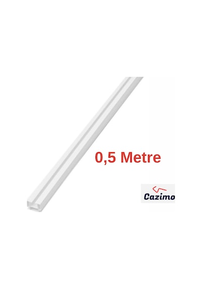 Pvc Tekli Perde Rayı Korniş Sistemi Ölçü Seçenekli Tavan Kornişi 50 Cm Beyaz
