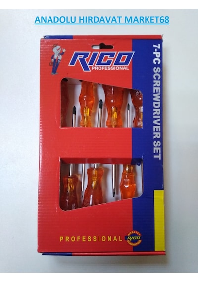 Rico Tornavida Seti 7 Parça Profesyonel Crv Çelik