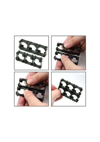 18650 Li-ion Pil Tutucu Braket 3'lü