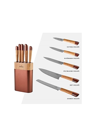 Karaca  Maple Rosegold 6 Parça Bıçak Seti
