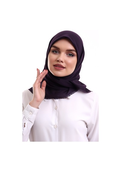 Pamuklu Pano Düz Desensiz Örtü Mor