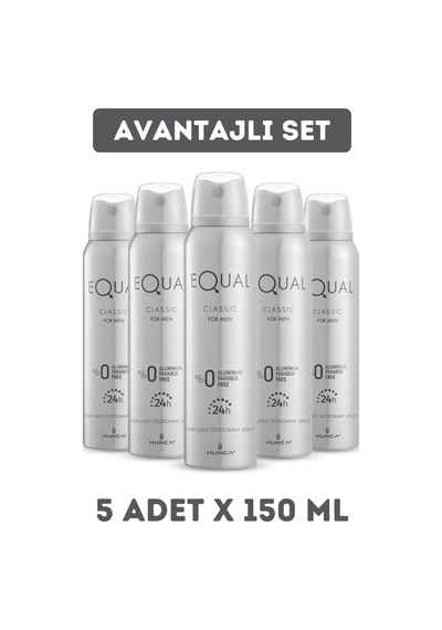 Equal Classic Erkek Sprey Deodorant 5 x 150 ML