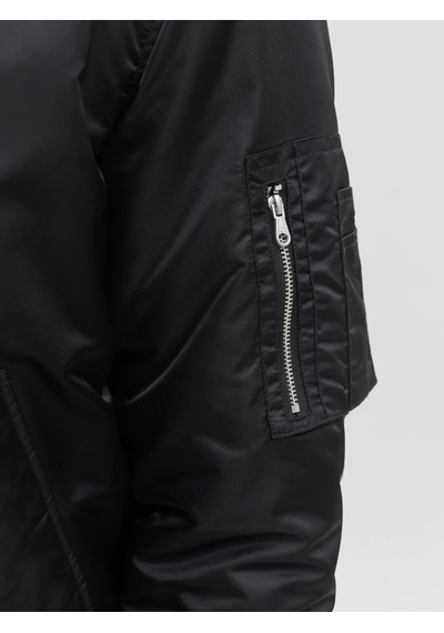 Jack & Jones Jack&jones Jcotrace Erkek Bomber Ceket 12301762 Siyah