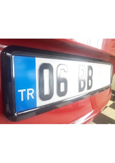 Yeni Nesil Plakalık Çerçevesi 2Adet Piyano Black Plakalık 340428918
