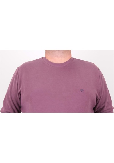Moc Grande Mocgrande Büyük Beden Selanik Classic Sweat 23200 Eflatun-Eflatun