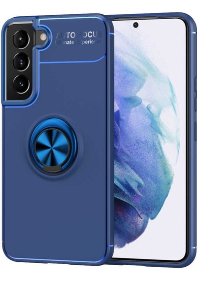 Samsung Uyumlu Galaxy S22 Plus Kılıf Yüzüklü Magnetli Ravel Case Kapak