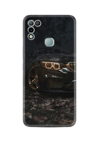 Infınıx Hot 11 Play Kılıf Silikon Desen Özel Seri Black Car 1768
