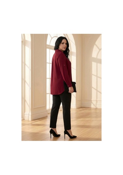 Hanezza Büyük Beden Kadın Abiye Jesica Kumaş Bordo Katlama Kol Gömlek Bordo - 30798233 Bordo Hanezza Büyük Beden Kadın Abiye Jesica Kumaş Bordo Katlama Kol Gömlek Bordo - 30798233 Bordo