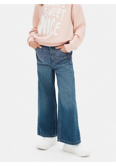 Nk Kids Kız Kot Pantolon 25knk59705 Mavi