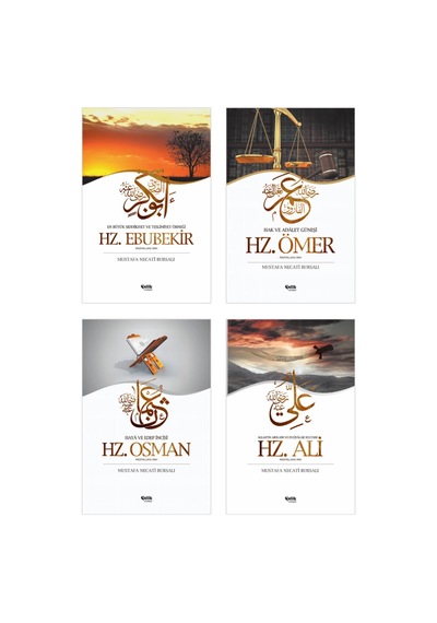 4 Büyük Halife Kitap Seti - Hz Ebubekir-Hz Ali-Hz Ömer