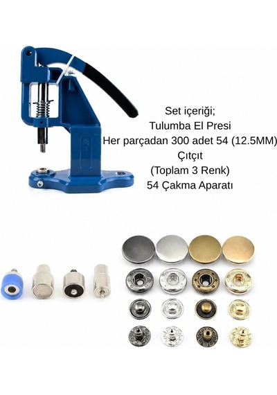 Tulumba El Presi 54 12.5mm Ve Basma Kalıp Seti