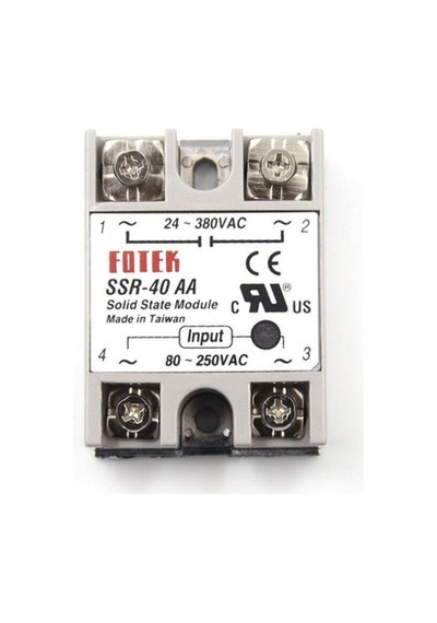 Fotek Ssr-40aa ,1-faz/380v/40a 80v..250vac Ac-ac Ssr