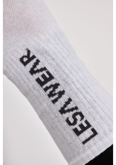 Lesa Wear Pamuk Penye Spor Çorap. Beyaz