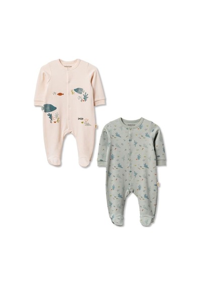 Bebek 2li Tulum Organik Pamuk , Bebek - Yenidoğan- Csy8208 Cream