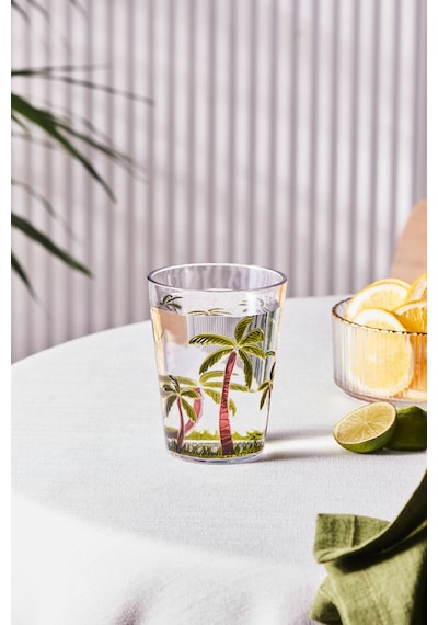 Karaca Palmera Akrilik Su Bardağı 430 Ml Şeffaf Şeffaf