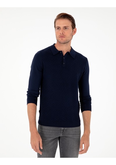 Pierre Cardin Erkek Lacivert Kazak /triko 50300521-vr033 Lacivert