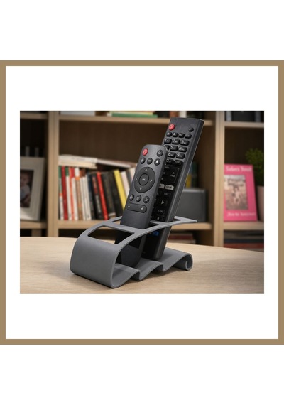 Bezos 3d Baskı Tv Kumandası Ve Masaüstü Organizer - Uzaktan Kumanda Düzenleyici Stand-gri 22