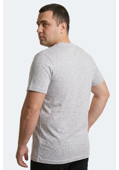 Slazenger Rıvaldo Jmb Erkek Büyük Beden Gri Tişört
