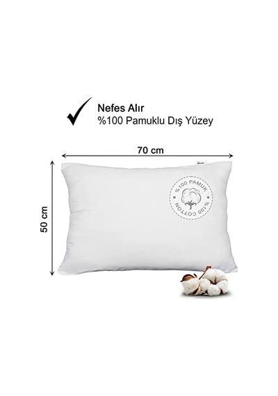Vionel Home 900 Gr Antialerjik Boncuk Silikon Dolgulu Yastık 2 Adet Açık Bej